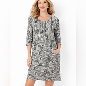 Habitat abstract brushstroke print dress Size Medium